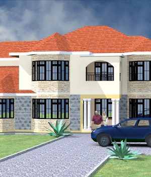 5 Bedroom Maisonette House Designs in Kenya