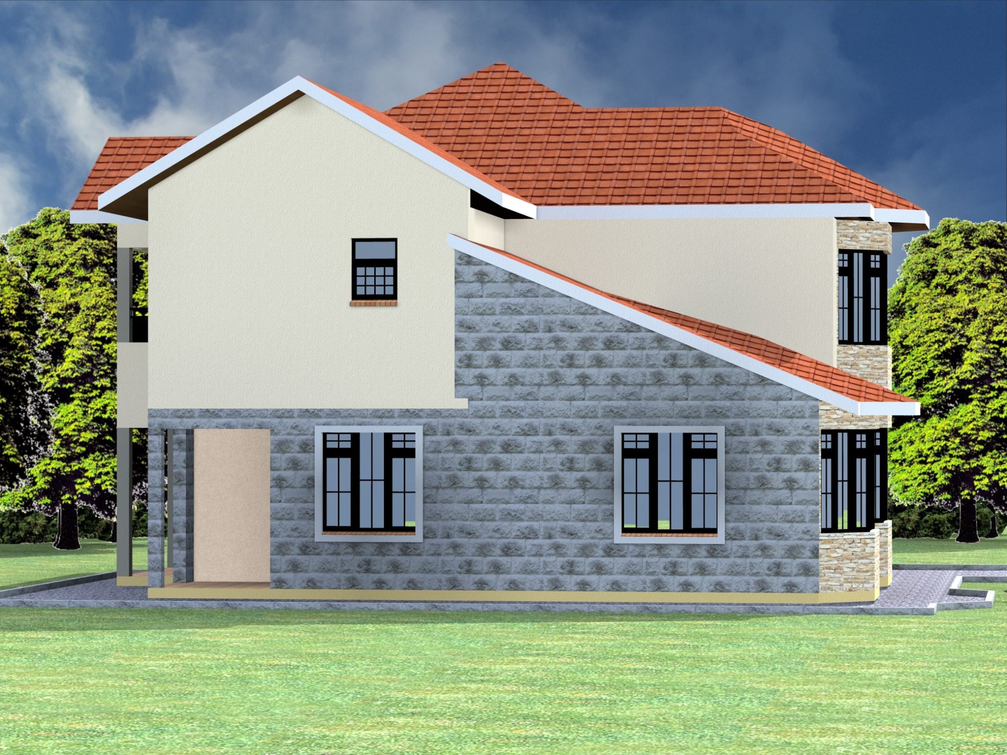 5 Bedroom Maisonette House Designs in Kenya |HPD Consult
