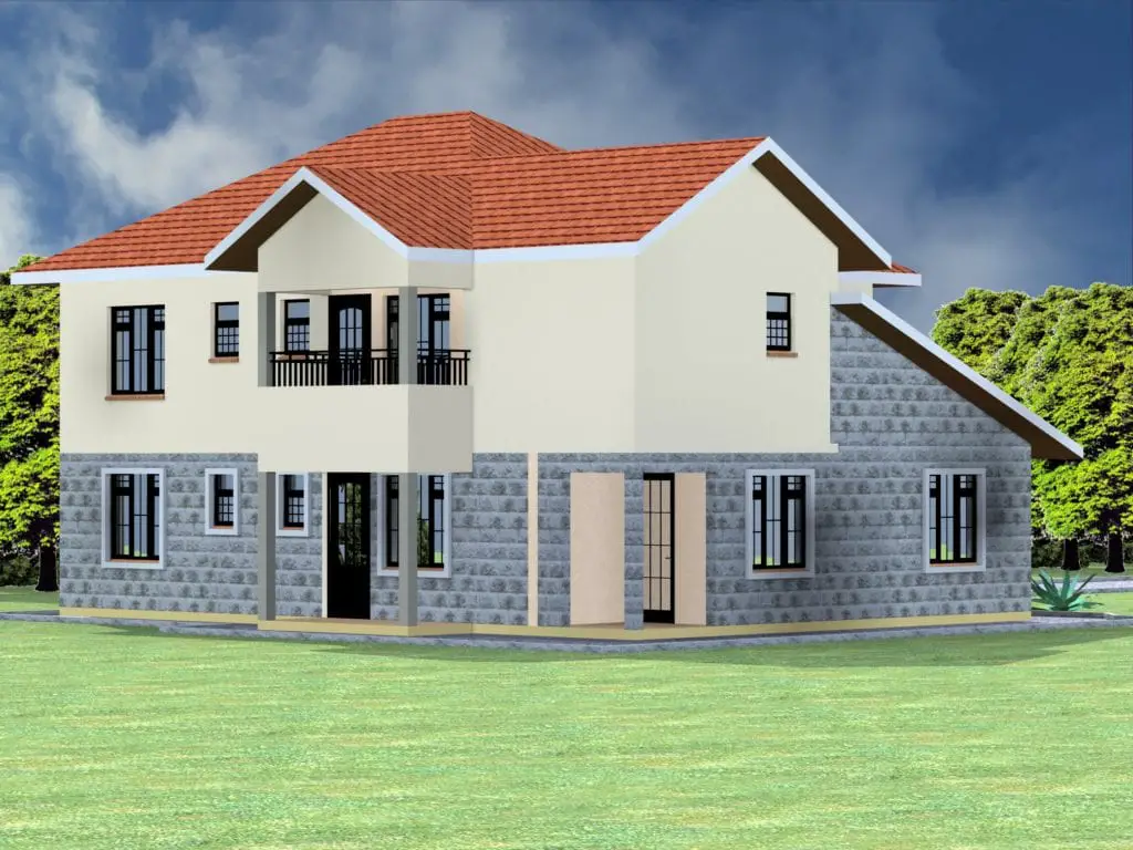 5 Bedroom Maisonette House Designs in Kenya |HPD Consult