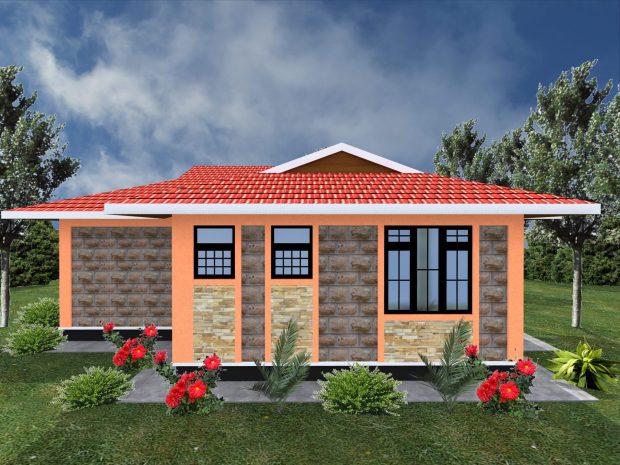 2 bedroom house plan design