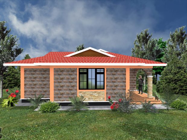 2 bedroom house plan design