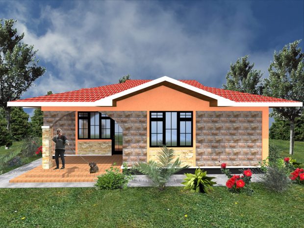 2 bedroom house plan design