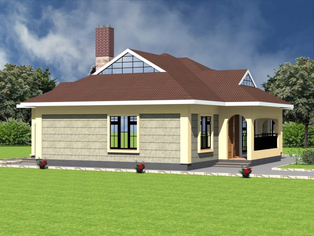 3 bedroom bungalow house plan