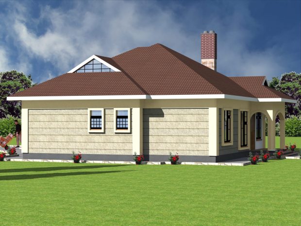 3 bedroom bungalow house plan