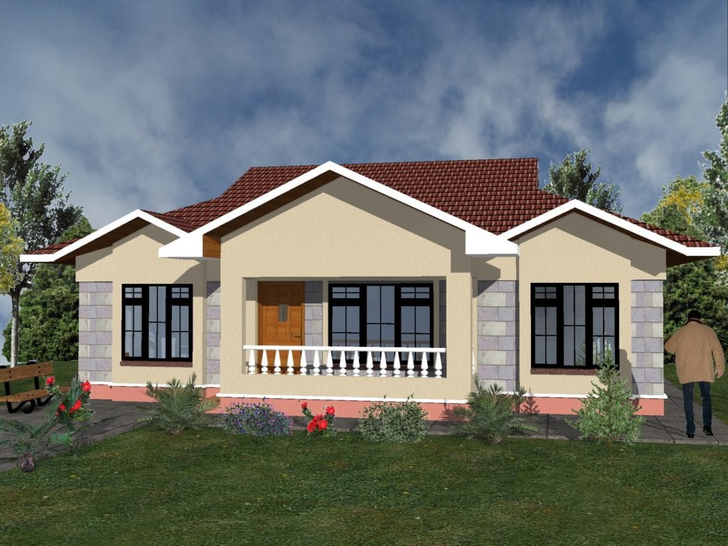 Elegant 2 Bedroom Bungalow House Plan HPD Consult