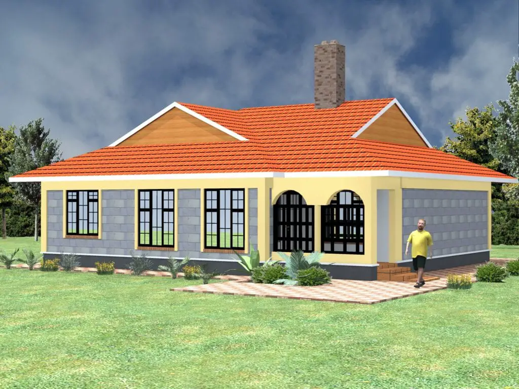 Three Bedroom House Floor Plan In Kenya | Floor Roma
