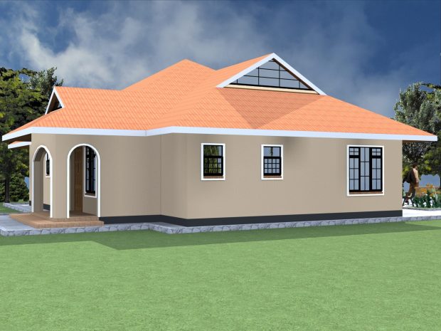 Modern four bedroom house plans