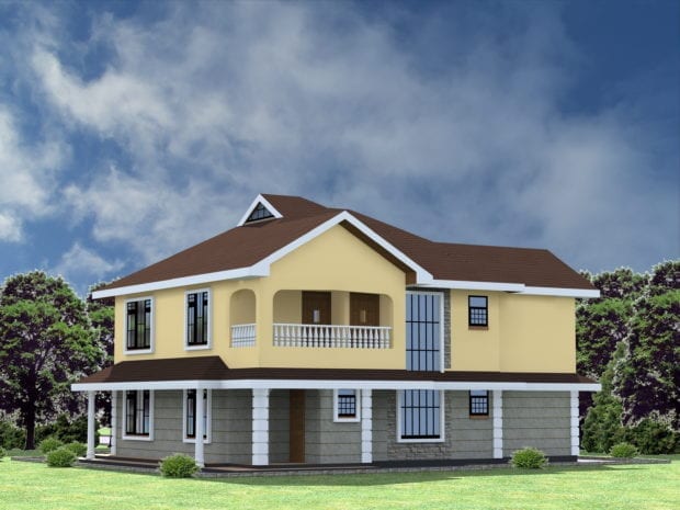 4 Bedroom house plans with attached garage.