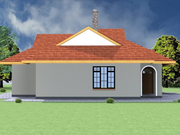 3 bedroom house plan with dimensions