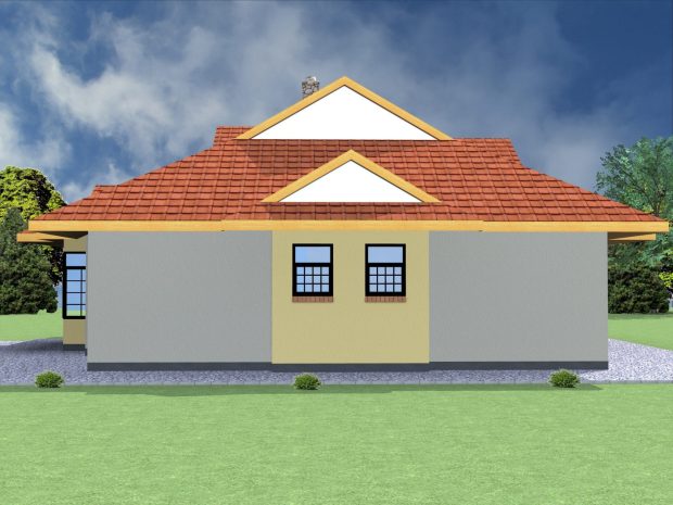 3 bedroom house plan with dimensions