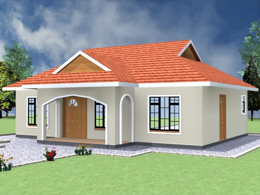 Simple 2 Bedroom  House  Plans  in Kenya HPD Consult