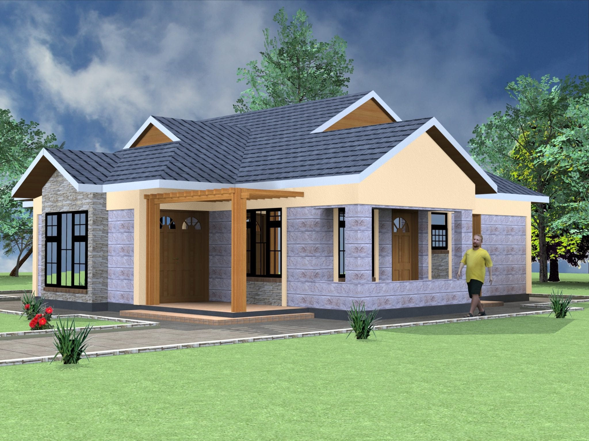  4  Bedroom  bungalow architectural design  HPD Consult