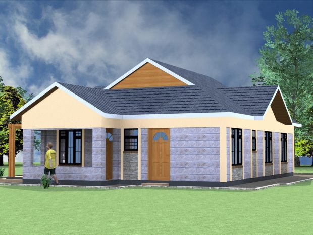 4 Bedroom bungalow architectural design