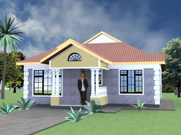 simple 3bedroom house plan