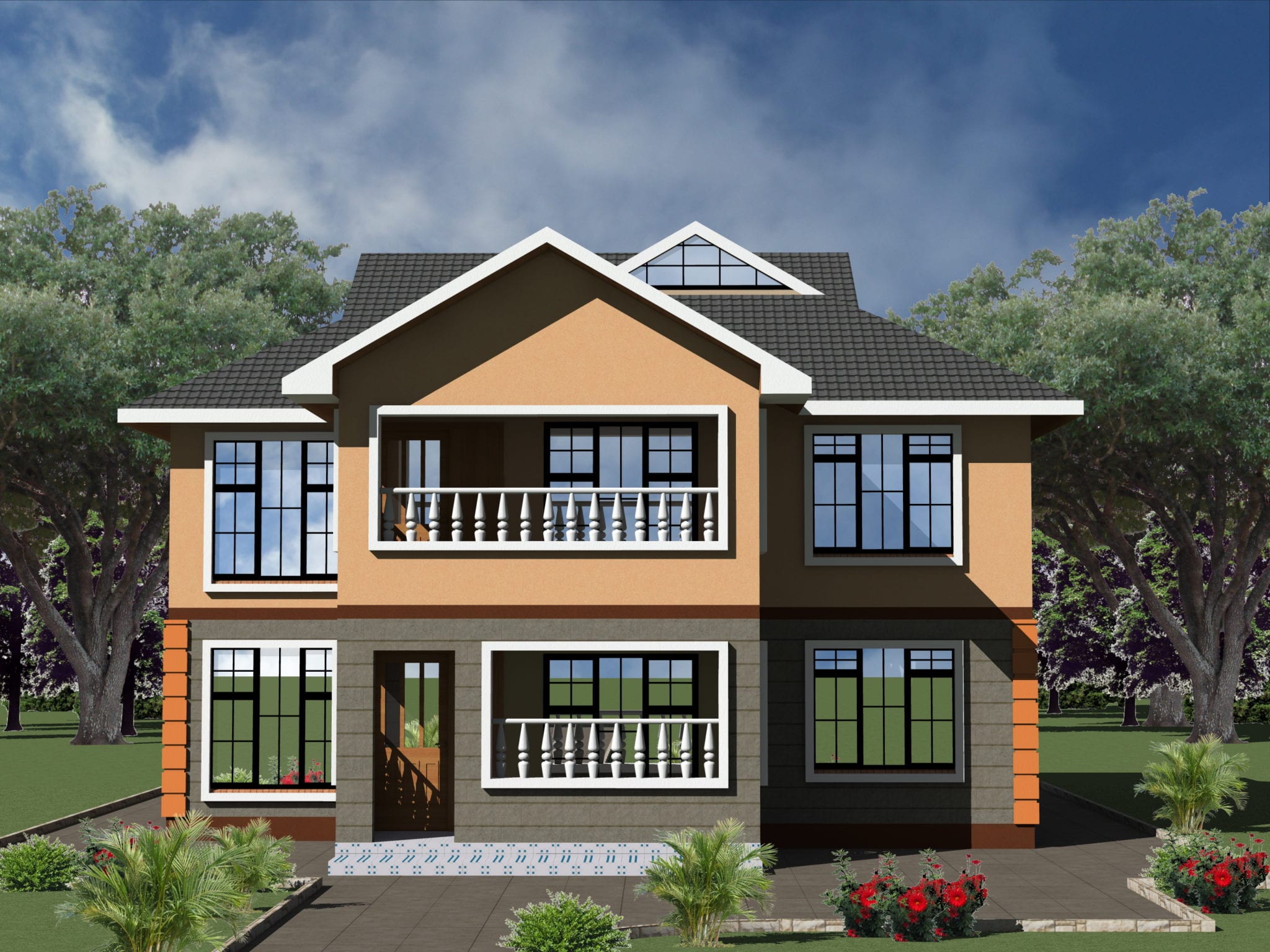 Stylish 5 Bedroom Maisonette House Plans Design HPD Consult