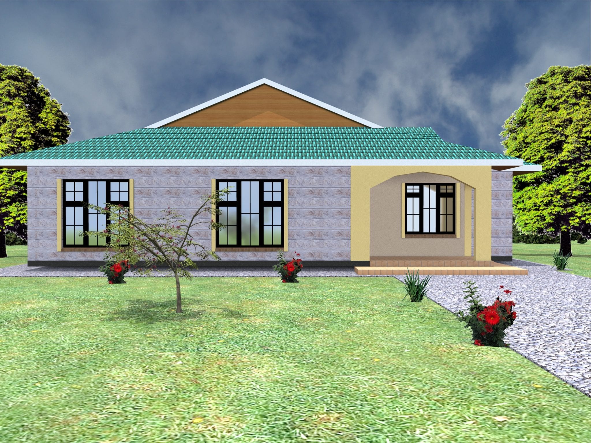 3 Bedroom Bungalow House Plans In Kenya Hpd Consult