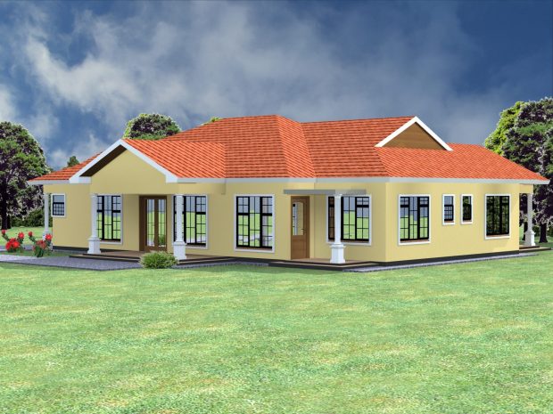 Four bedroom house plan in Kenya