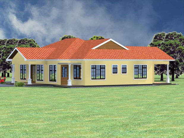 Four bedroom house plan in Kenya