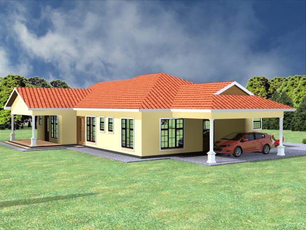 Four bedroom house plan in Kenya