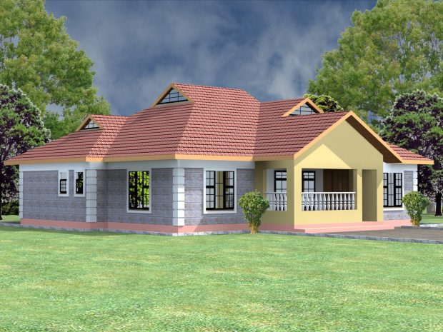 Four bedroom bungalow house plans