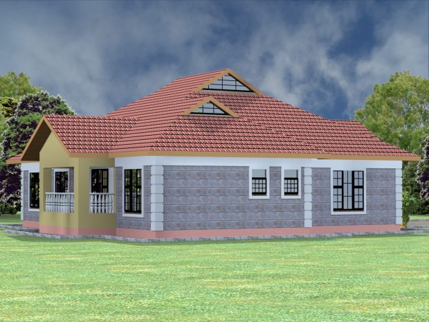 Four bedroom bungalow house plans