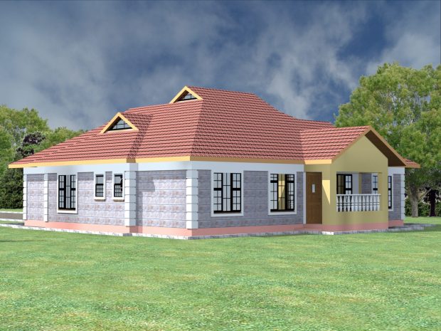 Four bedroom bungalow house plans