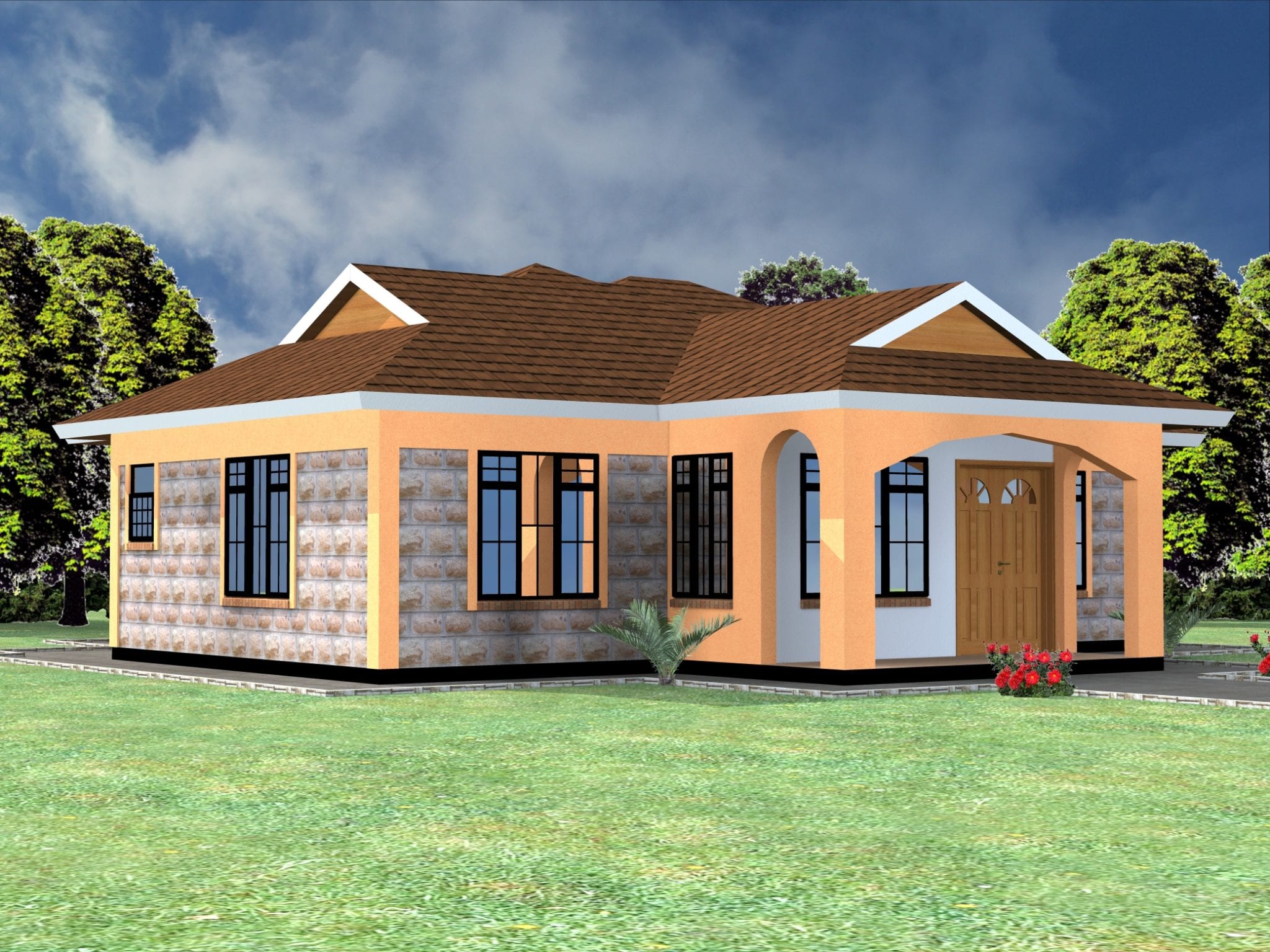 Download Bungalow House Design with 3 Bedrooms  Creations by Jerry Bitong