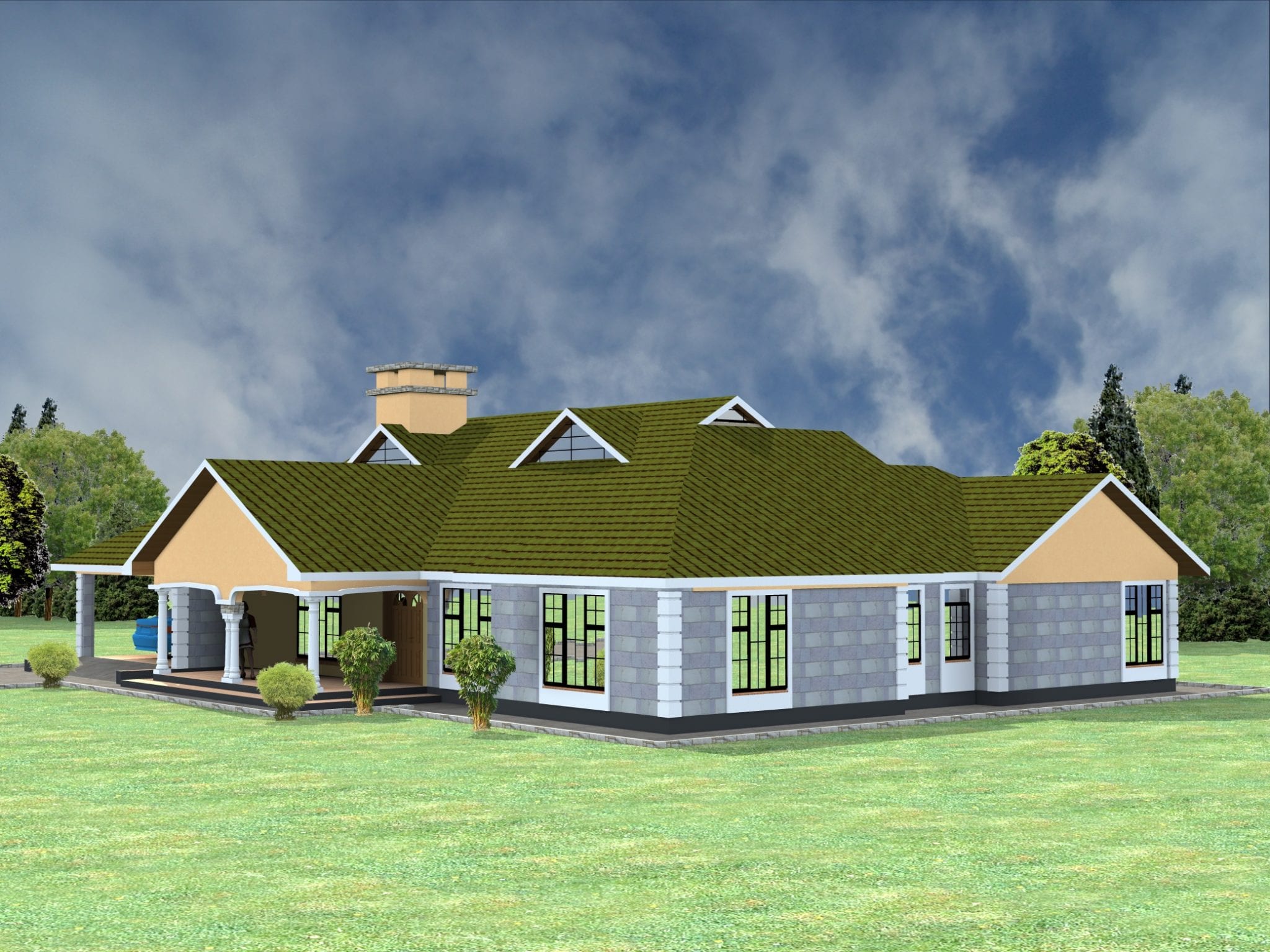 4 bedroom house plans and designs in kenya |HPD Consult