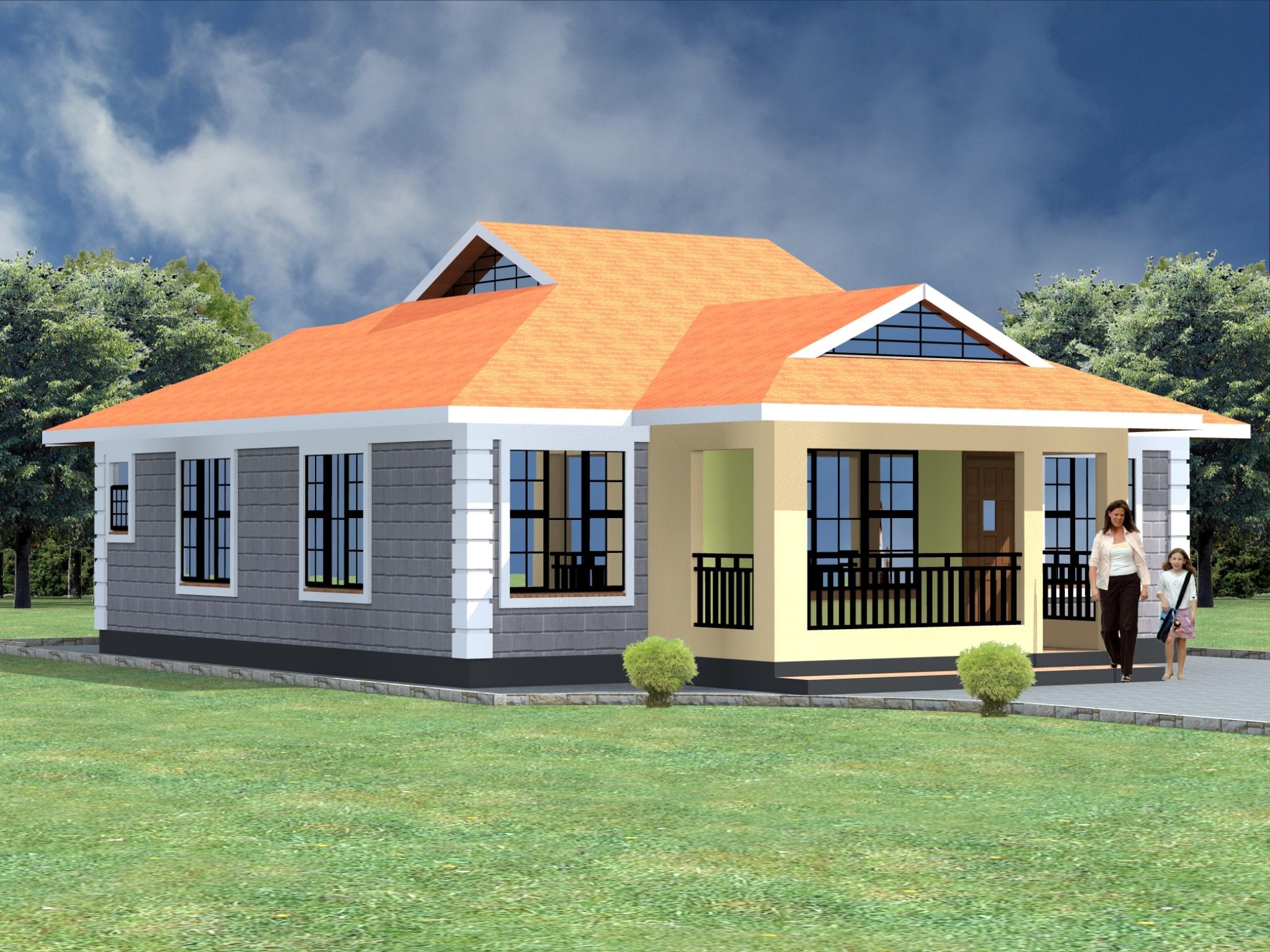 Free Modern 3 Bedroom House Plans HPD Consult