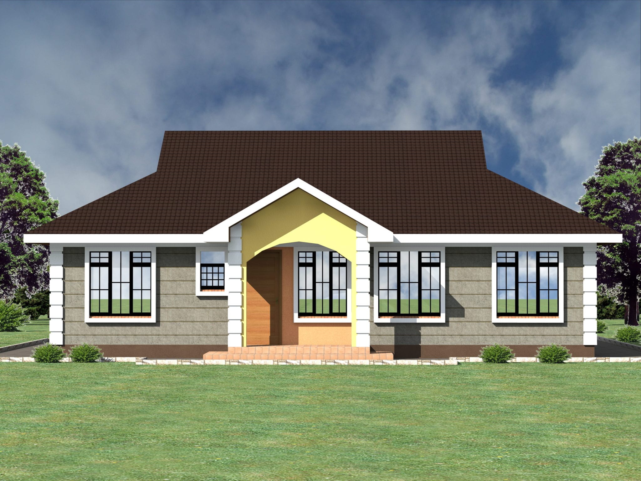 Roby Gallery: 4 Bedroom Bungalow House Plans : 4 Bedroom Bungalow House
