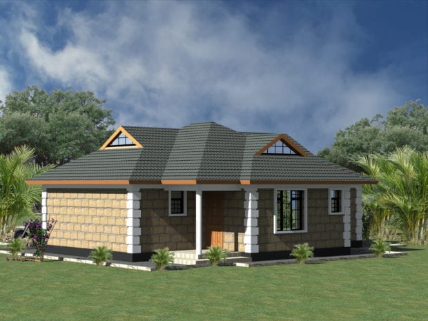 Two bedroom plan house