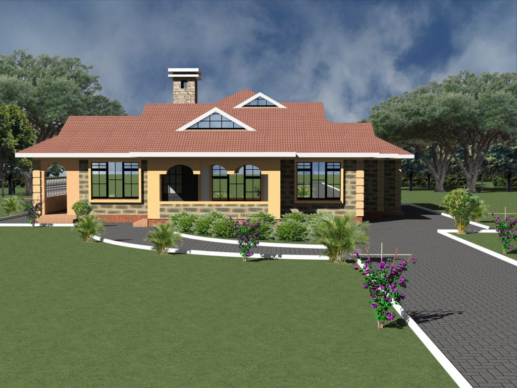 Simple spacious four bedroom house plans HPD Consult