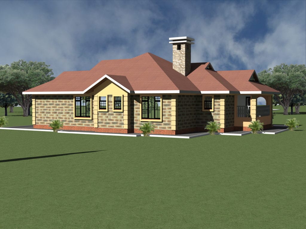 Simple spacious four bedroom house plans HPD Consult