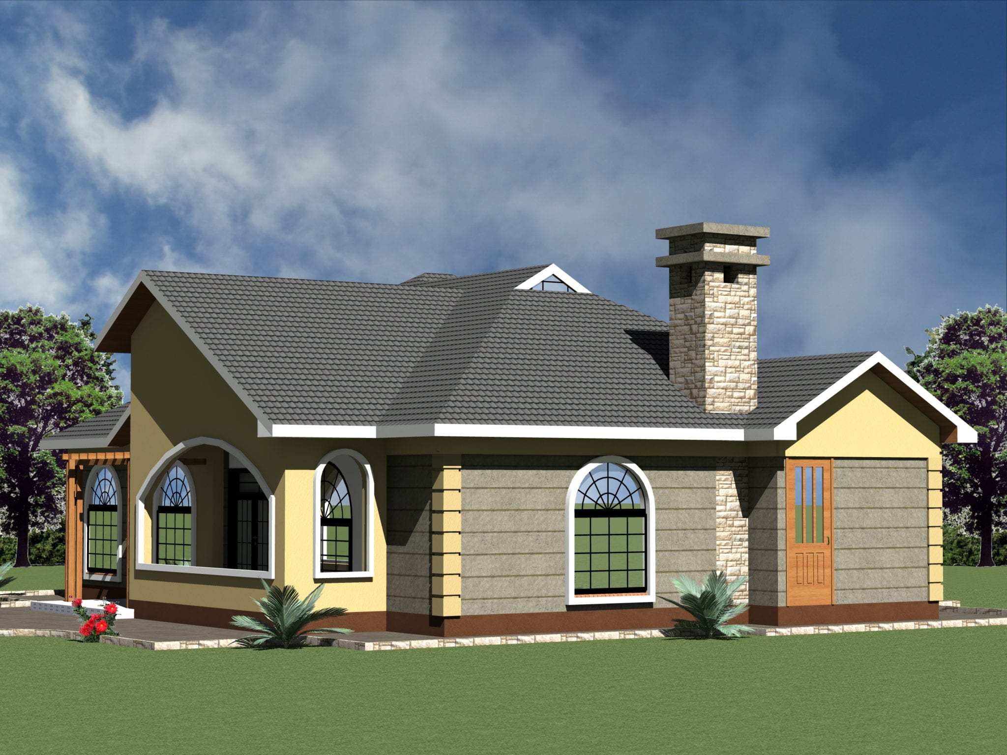 Some Best  House  Plans  in Kenya 3 Bedrooms Bungalows  HPD