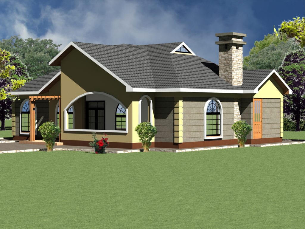 Modern Four  Bedroom  House  plan  Design  June 