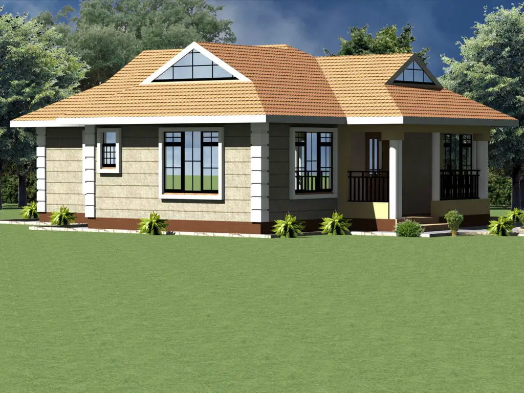 An Elegant Three Bedroom Bungalow House Plan - Muthurwa.com