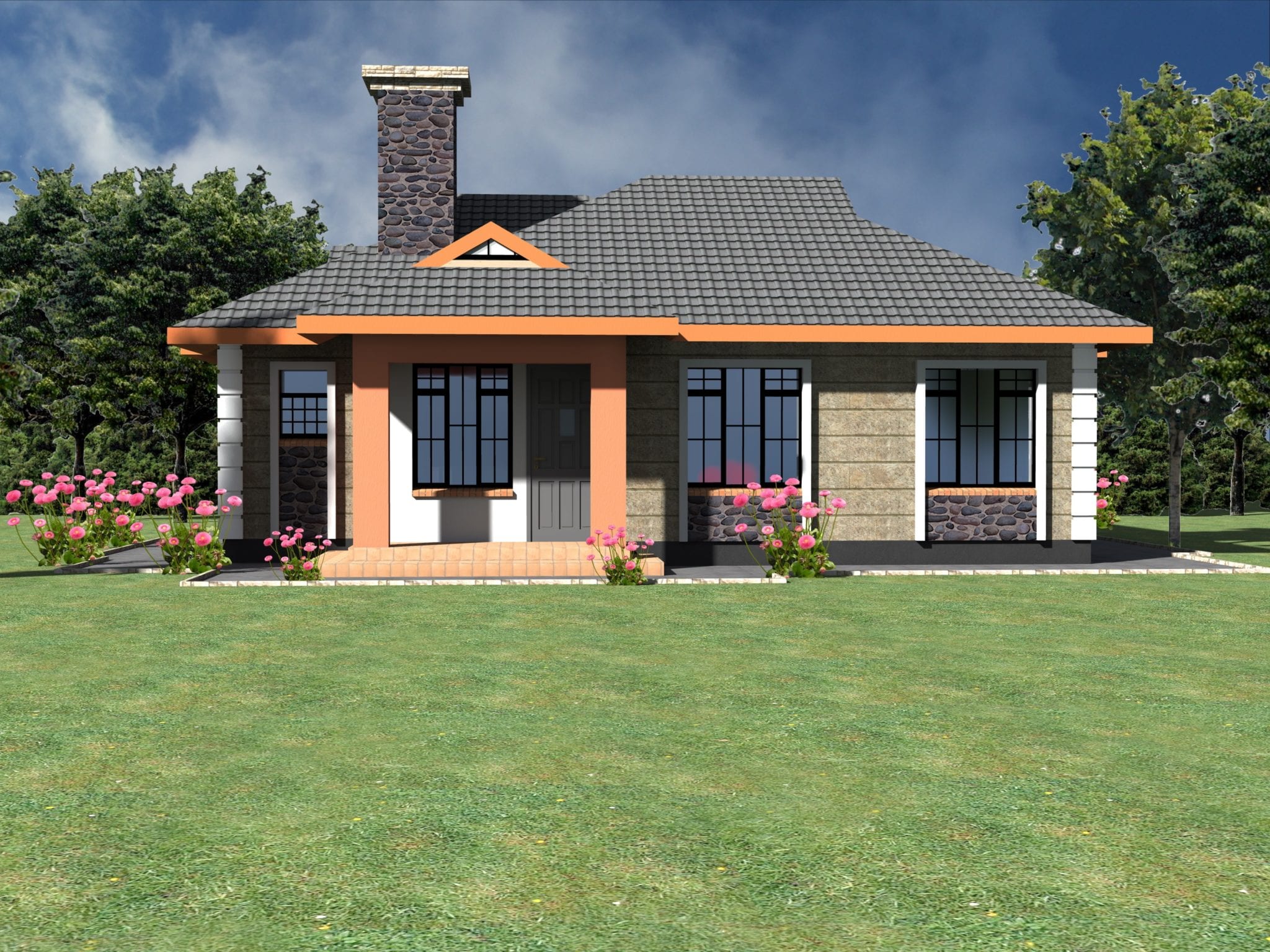 Neatly Designed Simple 3 Bedroom Bungalow House Hpd Consult