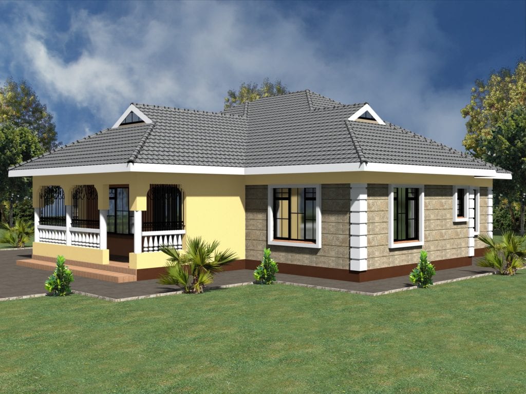 Simple 3 bedroom house plans without garage | HPD Consult