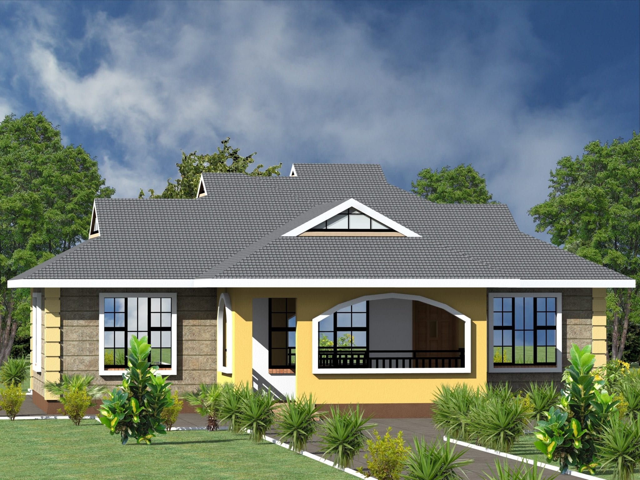 Modern 3 Bedroom House Plan Design Hpd Consult