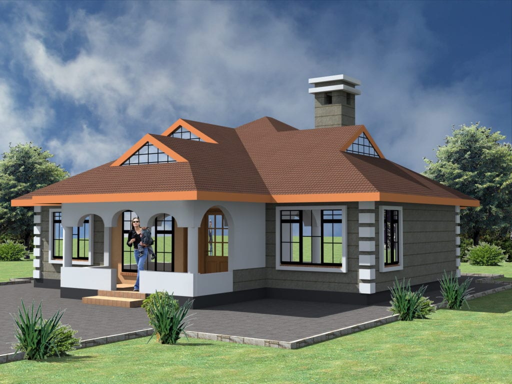 4 Bedroom Bungalow Floor Plans Design | HPD Consult