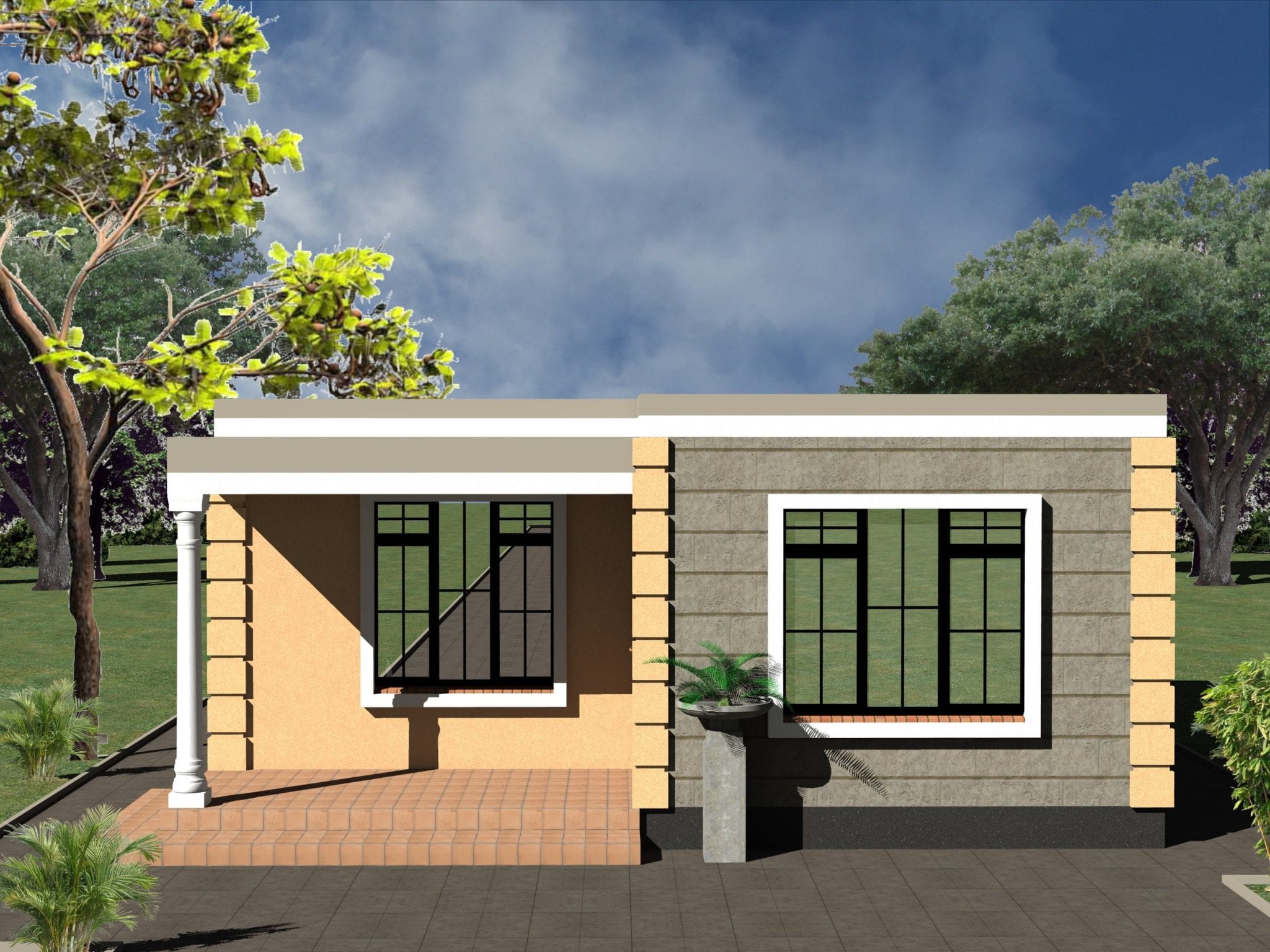 1 Bedroom House Plans pdf Design | HPD Consult
