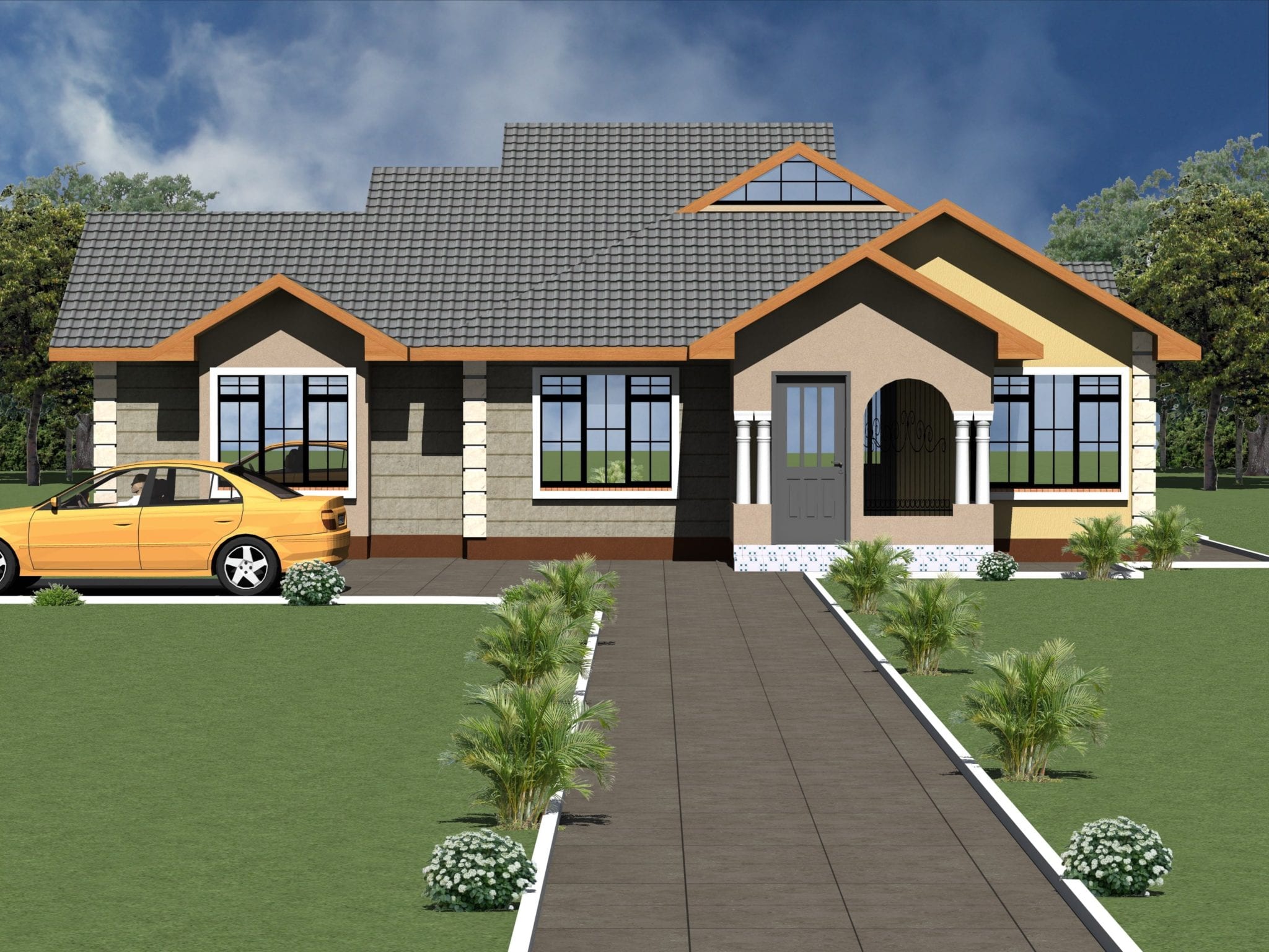  Modern  3  Bedroom  Bungalow  House  Plan  Design  HPD Consult