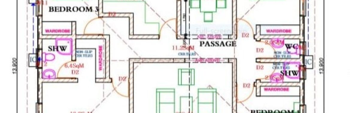 Floor plan with dimensions