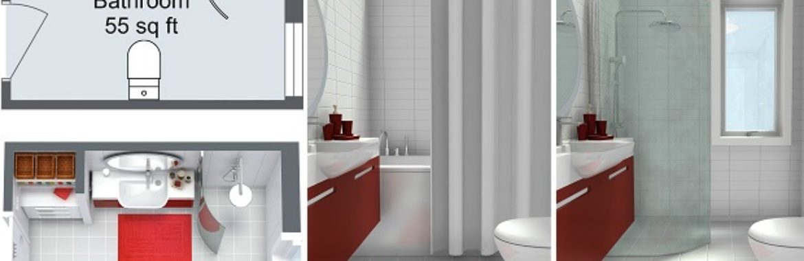 Standard Master Bathroom Dimensions in Meters/Feets | Small & Standard Bathroom Dimensions