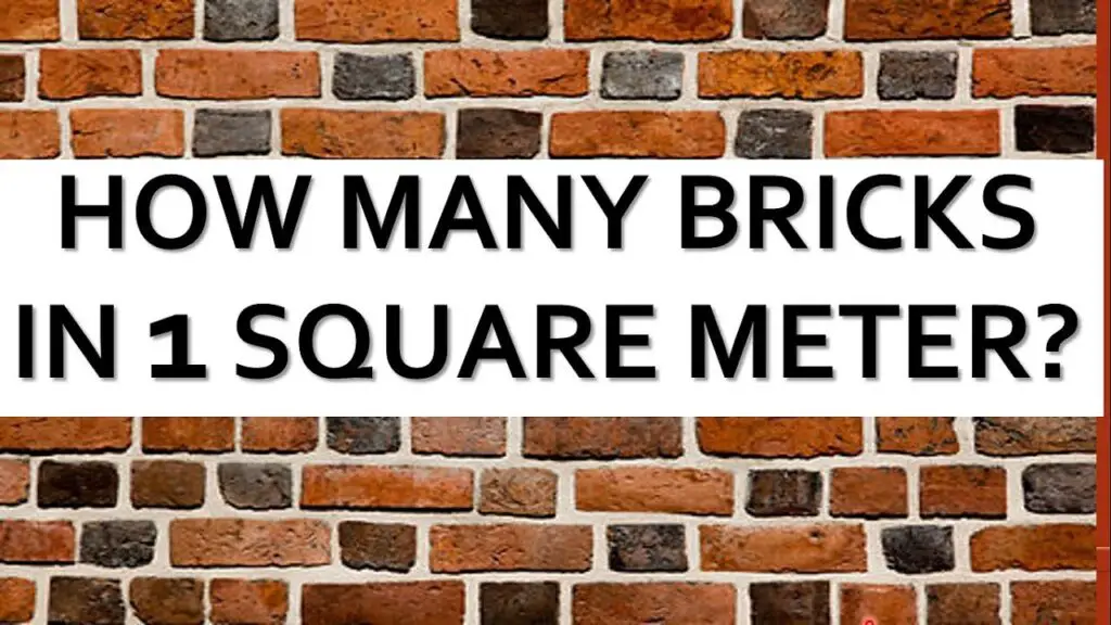 How Many Bricks per M2