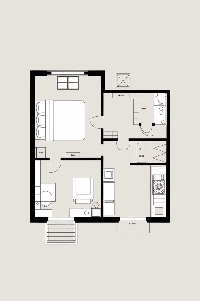 Small One Bedroom Apartment Ideas Layout Floor Plans (Updated 2025)