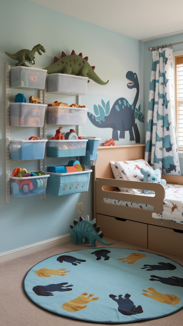 41 Toddler Boy Bedroom Ideas That Are Fun And Practical Updated 2025 A Photo Of A Toddler S Bedroom With A Wall Mounted ZTvGjbXYT4WIGu AlF3PHA VY6bgT0kRXiHt1PMsa Trw 620x1105