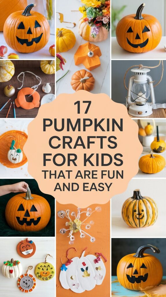 17 Pumpkin Crafts For Kids That Are Fun and Easy 1