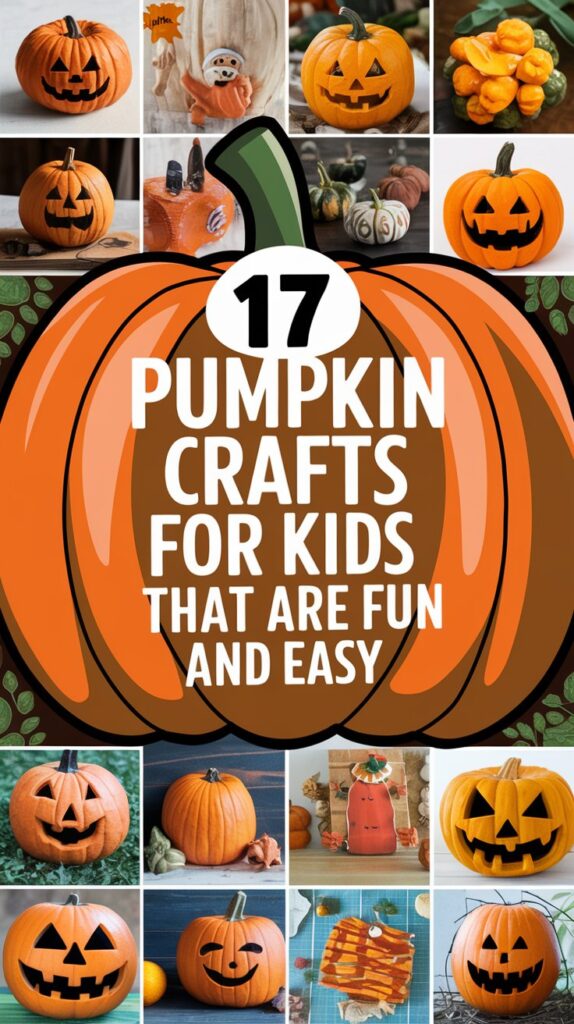 17 Pumpkin Crafts For Kids That Are Fun and Easy 2