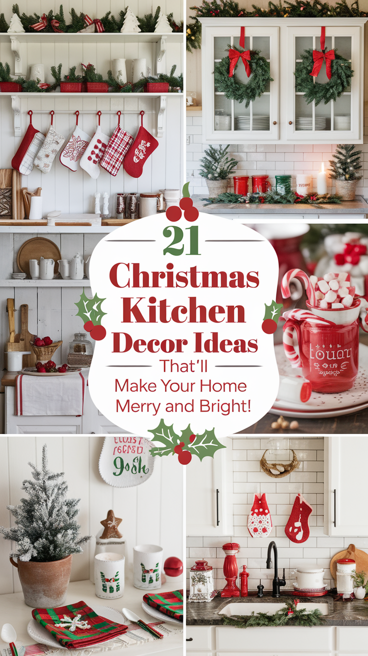 21 Christmas Kitchen Decor Ideas That'll Make Your Home Merry and ...